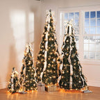 Retractable Christmas Tree (decorated and illuminated) - PRE BLACK FRIDAY