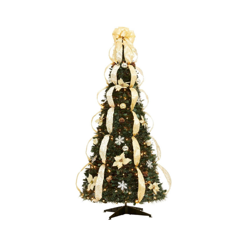 Retractable Christmas Tree (decorated and illuminated) - PRE BLACK FRIDAY